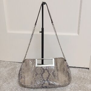 Michael Kors Berkley Python Clutch